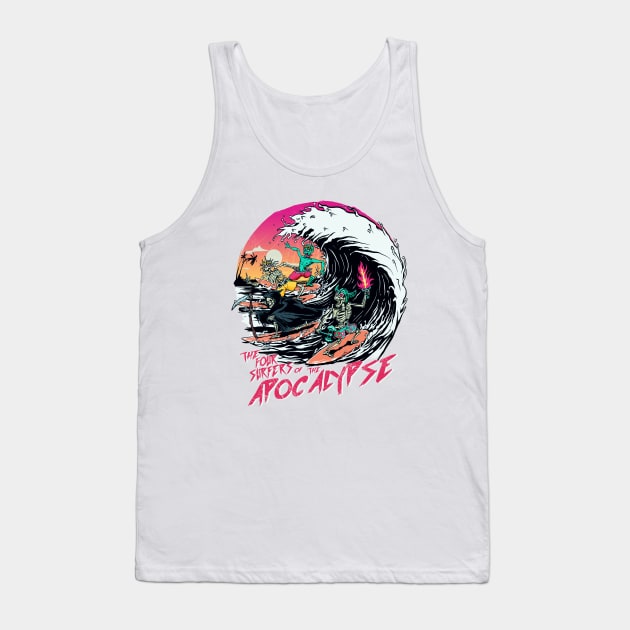 The Four Surfers of The Apocalypse Tank Top by MeFO